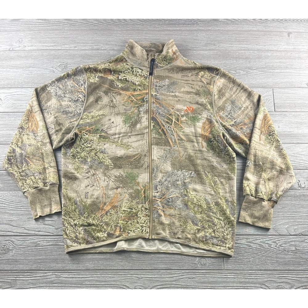 First Lite Camo Hunting Full Zip XXL Merino Wool Jacket Advantage Max-1